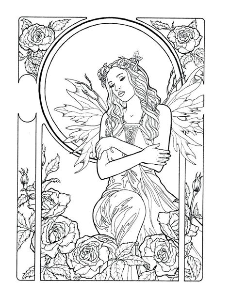 free printable coloring pages of fairies for adults printable templates