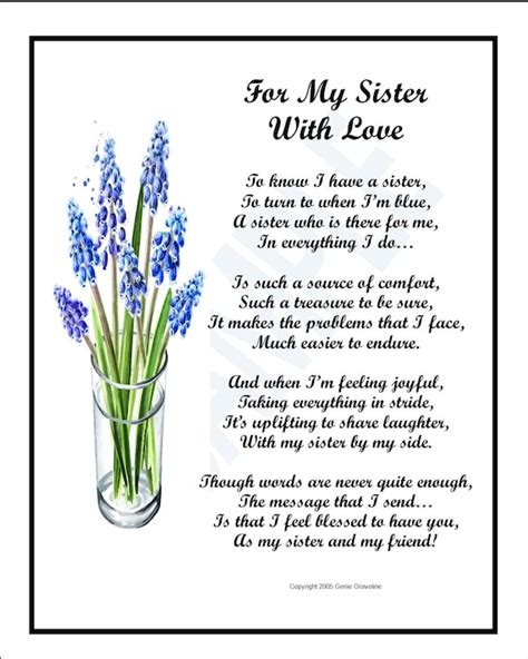 Sentimental Sister Poem Digital Download Sister Poem Verse Ubicaciondepersonascdmxgobmx