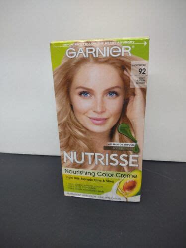 1 Garnier Nutrisse 92 Light Buttery Blonde Nourishing Hair Color Ebay