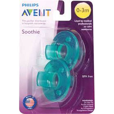 Philips Avent Soothie Pacifier 0 3 Months 2 Each
