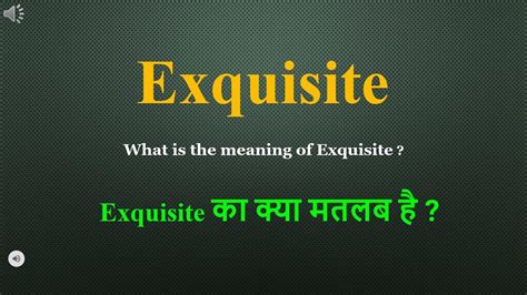 Exquisite Meaning In Hindi Exquisite Ka Kya Matlab Hota Hai Daily