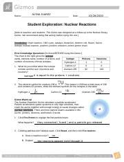 Numerous books are circulating weekly, a growing number of variations of books that. Nuclear_Reactions_-_GIZMOS (1).pdf - ALYNA JUAREZ Name ...