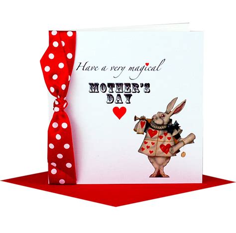 Alice In Wonderland Handmade Mothers Day Card By Made With Love Designs