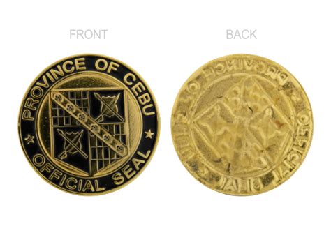 Province Of Cebu Official Seal Gold 36mm Suarez Arts