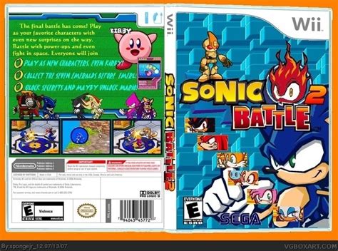 Sonic Battle 2 Wii Box Art Cover By Spongejr12