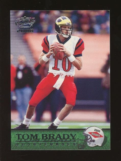 2000 Pacific #403 Tom Brady New England Patriots RC Rookie #FootballCards | Tom brady, Tom brady 