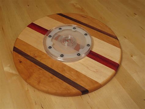 One moment the turntable is bamboo then it's galvanized farmhouse. Cake Turntable (Lazy Susan) - by Quietflyer @ LumberJocks.com ~ woodworking community