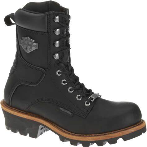 Harley davidson boots for men. Harley-Davidson Men's Tyson Logger Black 7.5-Inch ...