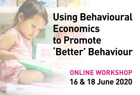Online Workshop Using Behavioural Economics To Promote ‘better