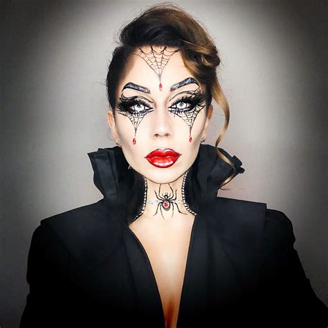 Spider Queen Halloween Face Makeup Spider Makeup Makeup