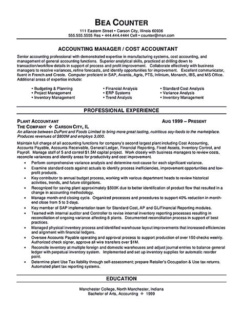 Boost Your Career with Accountant Resume Template | Accountant resume, Resume objective 