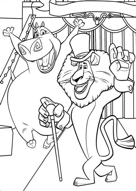 Madagascar 3 Vitaly Coloring Pages