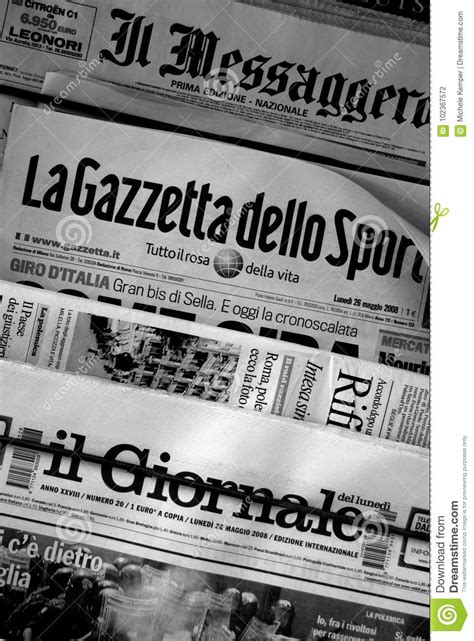 Find all national and international information about greece. Greece Newspaper Stand With Italian Newspapers Editorial ...
