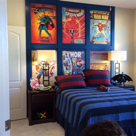 Love this super hero room for my sons | Marvel room, Marvel bedroom