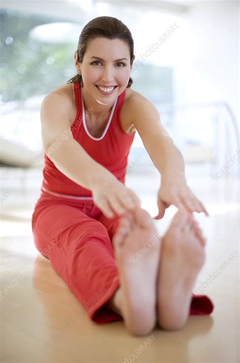 Woman Touching Her Toes Stock Image F0026593 Science Photo Library