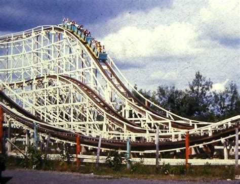 The Skyliner Roller Coaster In Action At Roseland Amusement Park