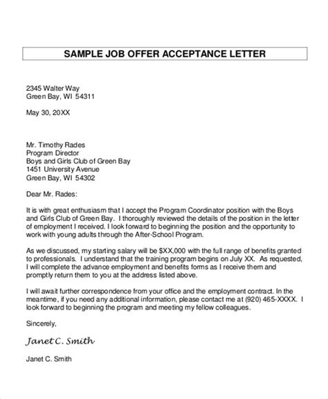 Free 8 Sample Proposal Acceptance Letter Templates In Ms Word Pdf