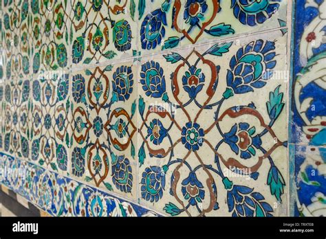 Elaborate Iznik Mosaic Tile Work Of The Harem In Topkapi Palace In