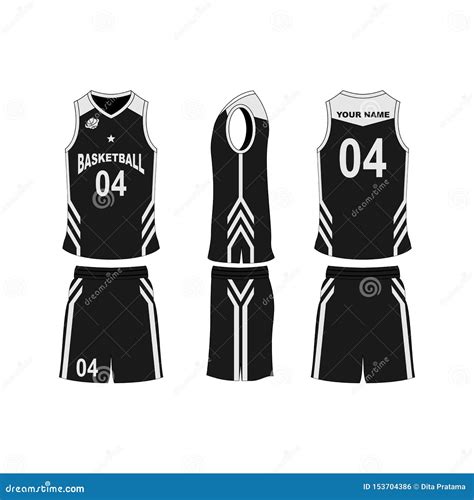 Basketball Jersey Set Template Collection Stock Illustration