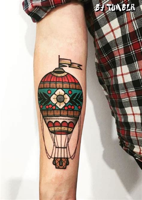 Pin By Elizabeth Holt On Hot Air Balloon Tattoo Traditional Tattoo Sleeve Balloon Tattoo Tattoos