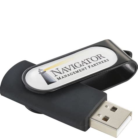 Usb Flash Drive With Full Color Dome Imprint