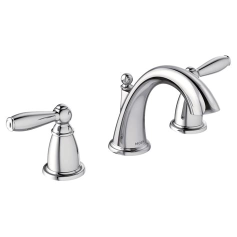 Having detached the faucet lift rod seal the edge with a thin layer of bathroom caulk. Moen Two Handle Chrome Finish Bathroom Faucet - Moen ...