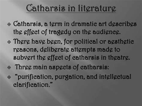 The Literary Term Catharsis