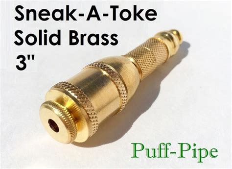Sneak A Toke One Hitter Bullet Tobacco Metal Bullet Pipe Green Free
