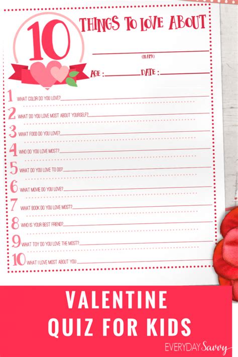 Our idyllic holiday break could easily devolve into everyone staring at their own electronic devices in the car, and quiet, boring dinners resulting from too much together time with nothing new to talk about. Valentine Quiz for Kids - Fun & Easy Valentine Kid Activity