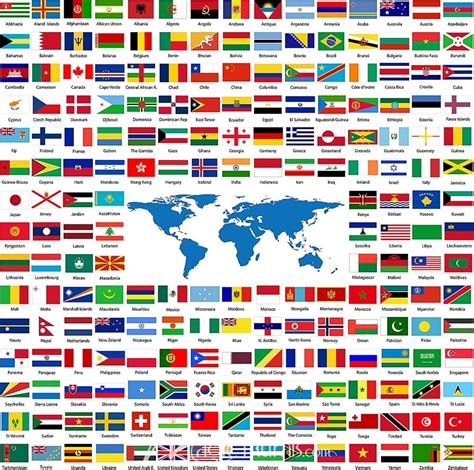 Flags From Around The World Wallpaper Mural By Magic Murals