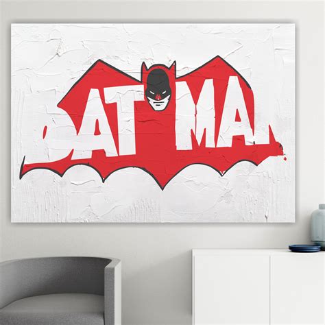 Andy Warhol Materic Batman Poster O Quadro Su Tela 100 Cotone Hode79