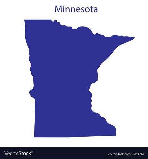 United States Minnesota Royalty Free Vector Image