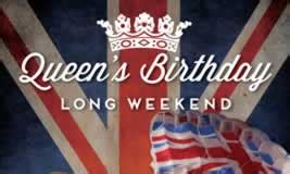 The queen's official birthday has been marked with a scaled back celebration for a second year due to covid. Queen's Birthday Long Weekend in Byron Bay - Victoria's