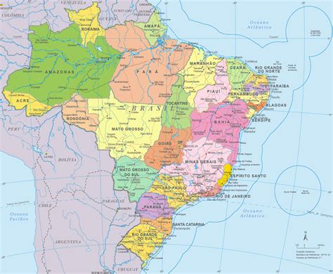 Mapa Politico Do Brasil