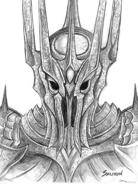 Sauron Line Art By Soulstryder210 On Deviantart