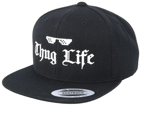 Thug Life Black Snapback Iconic Lippis Hatstorefi