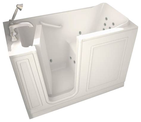 With all its features, the 60 in. 28 inch x 48 inch Walk-In Whirlpool Tub with Left Drain in ...