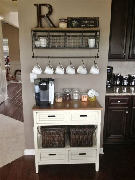 64 Farmhouse Coffee Station Ideas With A Simple And Unique Style