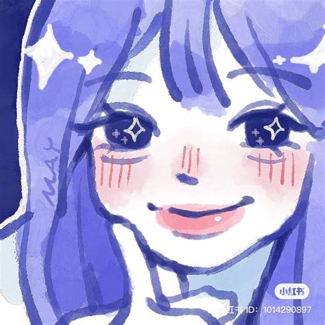 ʕ ᴥ ʔゝ 𝙠𝙤𝙠𝙤𝙖 In 2023 Aesthetic Anime Anime Blue Hair Drawings