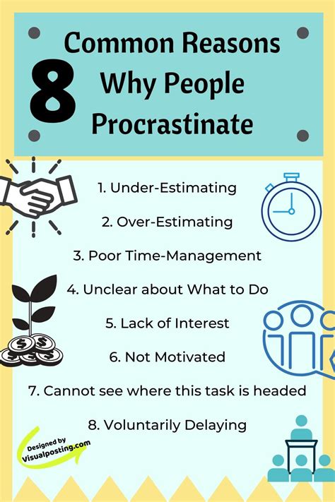 8 Common Reasons Why People Procrastinate Procrastination