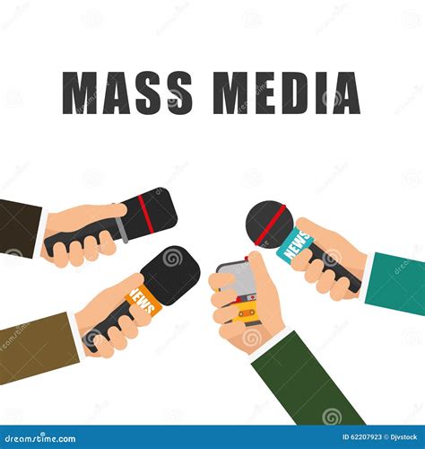 News Media And Broadcasting Stock Vector Illustration Of Media