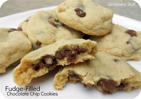 Fudge Filled Chocolate Chip Cookies Recipe Six Sisters Stuff