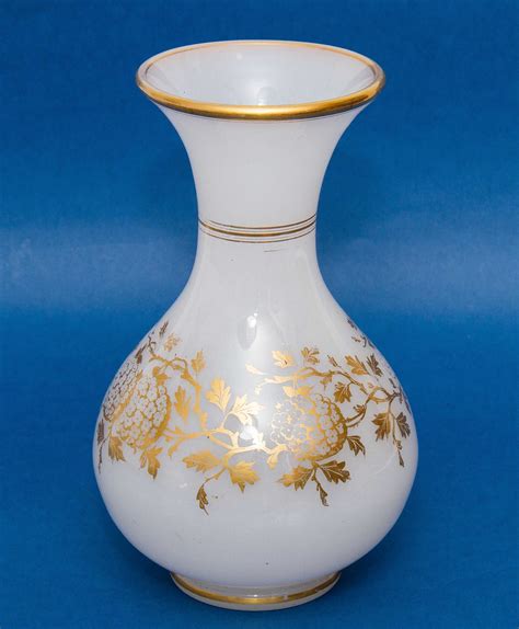 本日限定 Vintage Vase White Glass