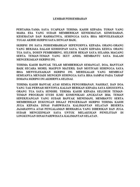 Lembar Persembahan Pdf