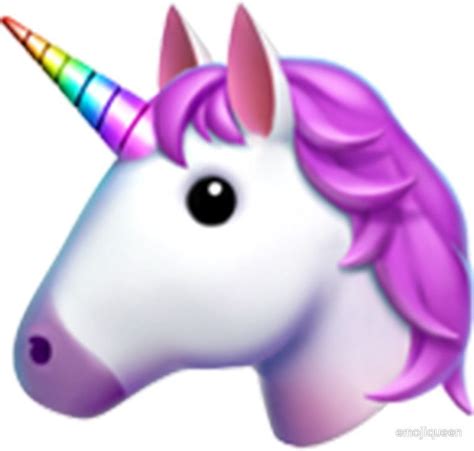 Unicorn Emoji Sticker Sticker By Emojiqueen Unicorn Emoji Cute