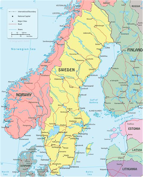Map Of Cities In Sweden World Map