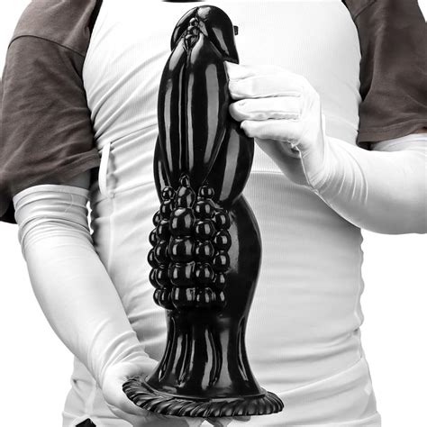 14 inch black dildo huge monster dildo realistic anal dildo silicone dildo thrusting dildo