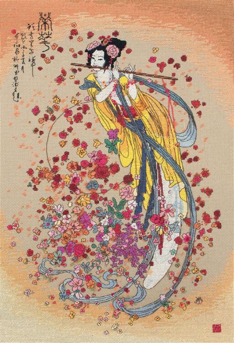 59 *full cross stitches only *no backstitching. Goddess of Prosperity Cross Stitch Kit only £52.50