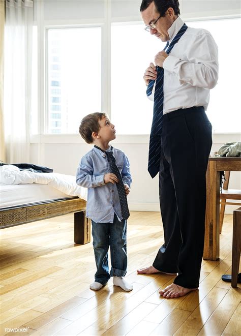 Father Teaching Son How To Tie A Tie Premium Image By Rawpixel Com