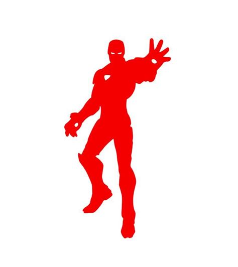 Iron Man Silhouette Vinyl Decalbumper Sticker Marvel Comics Avengers